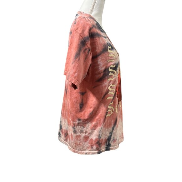 Selena Quintanilla Tie-Dye Graphic Short Sleeve T-Shirt Womens L/G Pink & Black - Picture 4 of 10